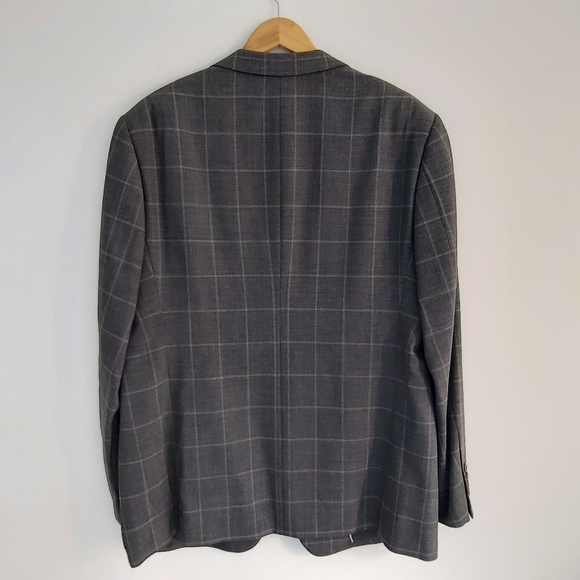 Giorgio Armani / Suit 100% Wool Plai, Sz 44R - Picture 9 of 12